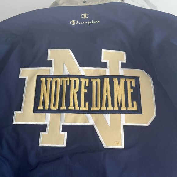 Champion Other - Vintage Champion Notre Dame Fighting Irish Coat Jacket Size XL? Embroidered READ